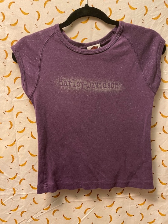 Harley-Davidson Tops - Sparkly Purple Harley Davidson Motorcycles Baby Tee Vegas '